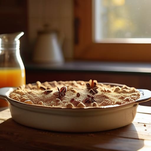 Warmth in a Bowl: Apple Crisp dessert.
