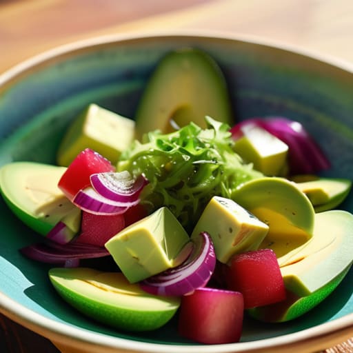A Creamy Avocado and Lime Salad.
