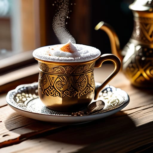 Traditional Coffee Serving Etiquette and Grace.