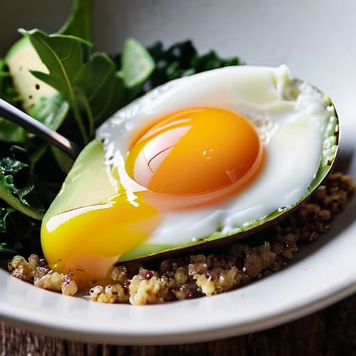 Avocado and Poached Egg Breakfast Bowls.