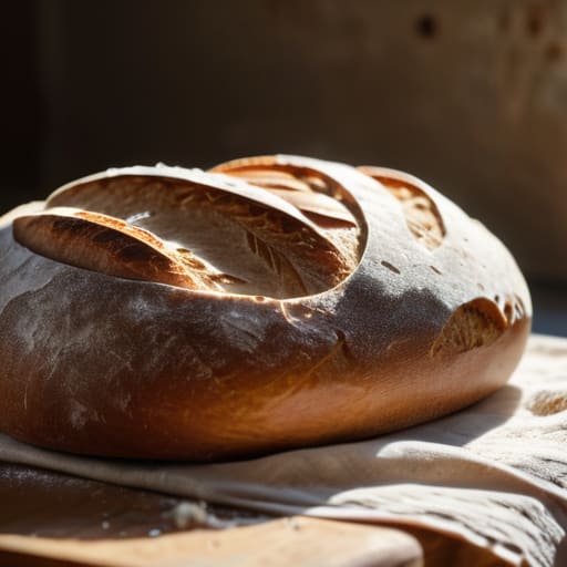 Golden sourdough loaf, The Final Crust.
