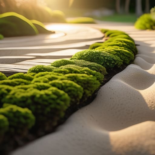 Zen garden representing The Quiet After the Rake.
