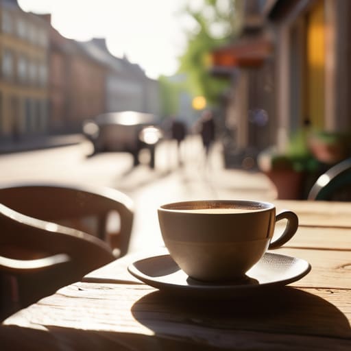 The View Through the Lens: café light.