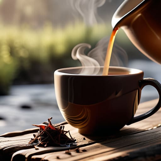 Warmth in a small cup of tea.