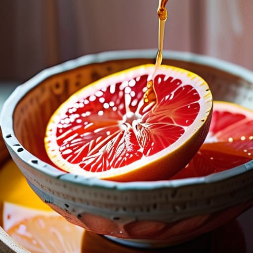 Morning Light and Honeyed Grapefruit in bowl.