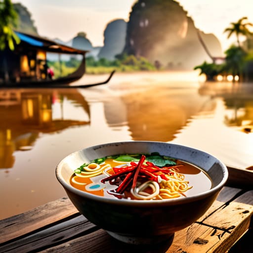 The Quiet Charm of Luang Prabang riverside.