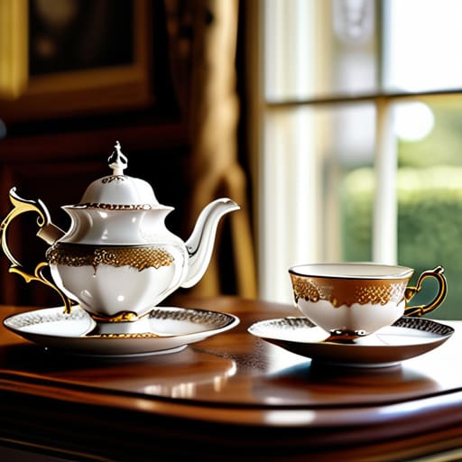 Unfolding the English Tea Service History book.
